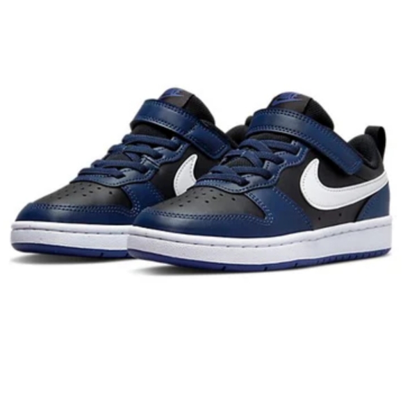 Nike Other - Nike Court Borough Low Midnight Navy Style PS Kids Boys Sneakers Shoes US 3Y